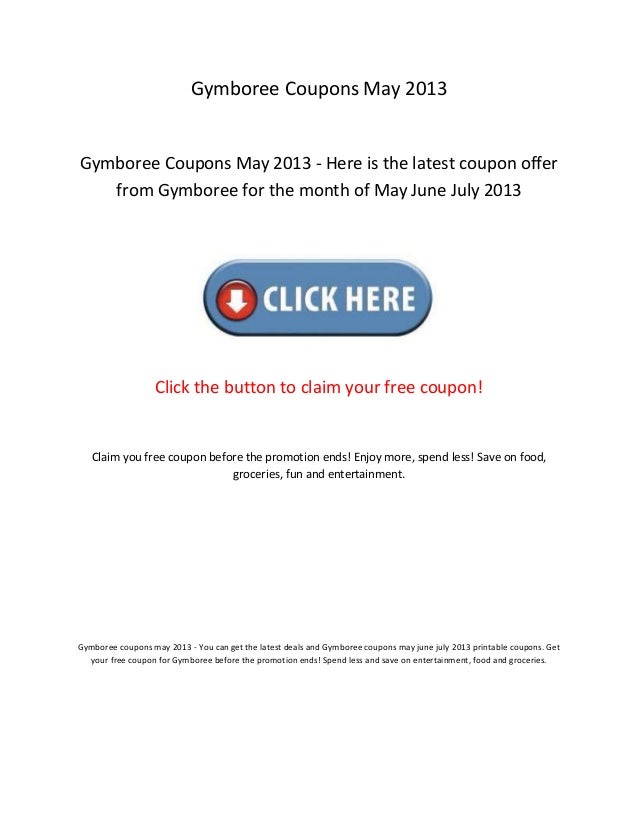 Gymboree discount codes could 2013 photo relating to Gymboree Printable Coupons named Gymboree discount coupons may well 2013